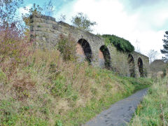 Western Valley Junction, MTAR bridge over the Disgwylfa Tramroad, Brynmawr, October 2012